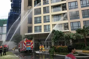 Thực tập phương án chữa cháy, cứu nạn ở chung cư