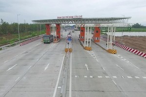 Nam Cau Gie toll collection area as part of the No 1 national highway BOT project (Photo: FECON)