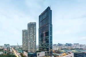 nterContinental Hanoi Landmark72 is opened at the Keangnam Landmark 72 tower in Hanoi on September 21. (Photo: I​HG)