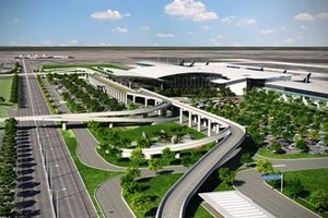 A perspective figure of Quang Ninh International Airport in Van Don Economic Zone (Photo petrotimes.vn)