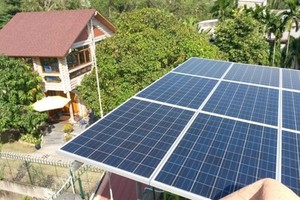 Solar panels installed on houses in HCM City (Source: ves-vn.com)