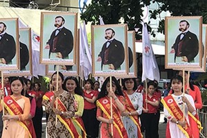 A march in the launching ceremony of the Humanitarian Month  (Photo: sggp)
