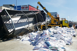 At the scene of the accident (Photo:Sggp)