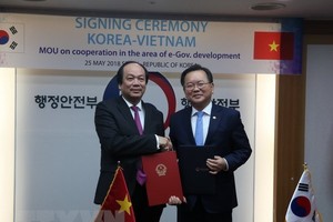 At the MoU signing ceremony (Photo: VNA)