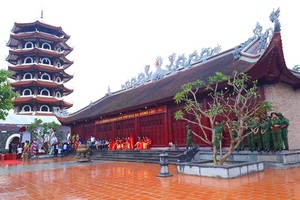 Temple commemorating martyrs is inaugurated in Dong Loc Intersection. (Photo: Sggp)