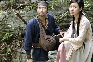 A scene in the film Thien menh anh hung (Blood Letter )