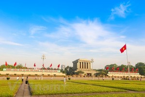 The Ho Chi Minh Mausoleum and Ba Dinh Square, where then President Ho Chi Minh read the Declaration of Independence announcing the foundation of the Democratic Republic of Vietnam - now the Socialist Republic of Vietnam, on September 2, 1945 (Photo: VNA)