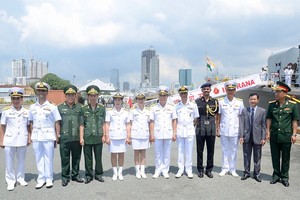 At the welcoming ceremony (Photo: hcmcpv)