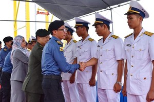 At the welcoming ceremony (Photo: Sggp)