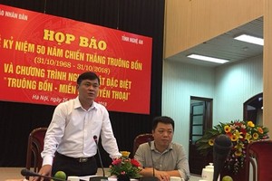 At the press conference