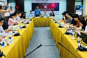 At the press conference of the event