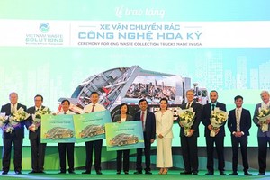 At the presentation ceremony 