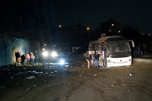 The scene of Friday's bombing (Photo: Twitter)