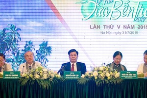 At the press conference