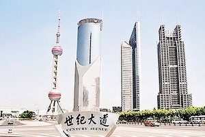 Century Avenue in Shanghai