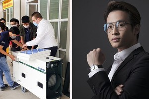 Ha Anh Tuan is the first singer who  coordinates with his friends to finance the entire cost of the installation of three negative-pressure isolation rooms.