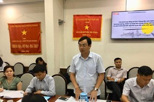 Chairman of Vietnam National Administration of Tourism Nguyen Trung Khanh speaks at the meeting. (Photo: SGGP)
