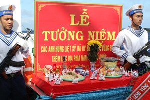 Commemoration ceremony of martyrs who died in the Southern continental shelf