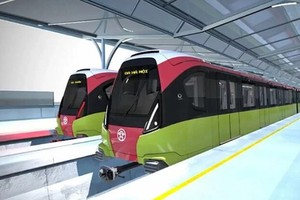 Nhon-Hanoi Station metro train