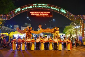 At the ribbon-cutting ceremony