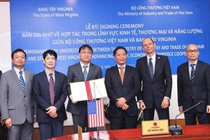 The MoU was signed online on February 25 .