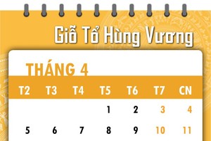 Employees of government agencies and departments enjoy a day-break on the Hung King’s Commemoration Day on April 21.