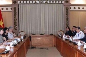 At the reception (Photo: VNA)