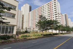 The buildings of resettlement apartments in the Thu Thiem New Urban Area  (Photo: SGGP)