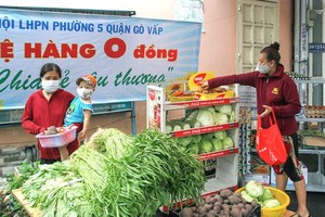 A Zero-VND stall in Go Vap District (Photo: SGGP)