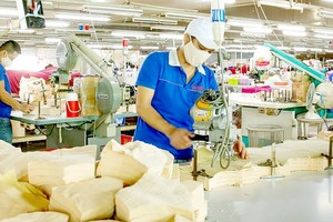 Workers of Nguyen Dung Garment Company in District 12 return to work. (Photo: SGGP)