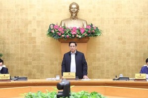 PM Pham Minh Chinh speaks at the meeting (Photo: VNA)