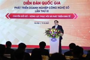 Prime Minister Pham Minh Chinh speaks at the event (Photo: VNA)
