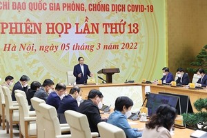 Prime Minister Pham Minh Chinh chairs teleconference between the National Steering Committee for Covid-19 Prevention and Control with ministries, sectors, and 63 provinces and cities (Photo: VNA)
