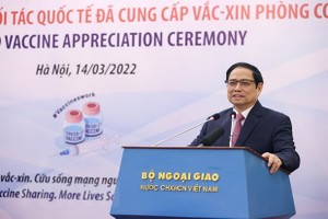 Prime Minister Pham Minh Chinh speaks at the ceremony. (Photo: VNA)