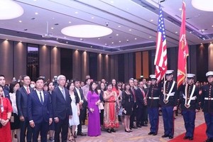 The ceremony marking the 246th Independence Day of the US in HCM City on July 12 (Photo: VNA)