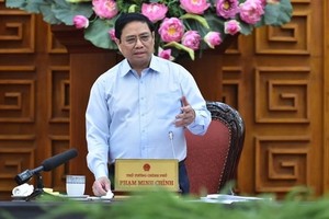 Prime Minister Pham Minh Chinh speaks at the meeting (Photo: baochinhphu.vn)