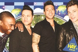 English boy band Blue on a poster for 'HAY Glamping Music Festival'. (Photo courtesy of The BROS Entertainment)