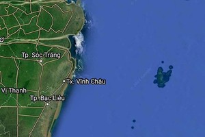 Map of the coastal road