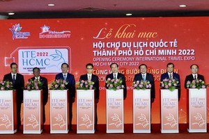 At the opening ceremony of the 2022 ITE - HCMC