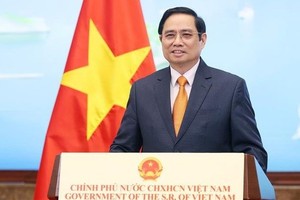 Prime Minister Pham Minh Chinh sends a messgage to the informal Leaders' Roundtable on Climate Change in New York (Photo: VNA)
