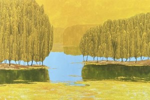 An artwork by painter Hung Ro