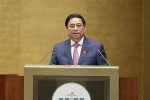 Prime Minister Pham Minh Chinh speaks at the event (Photo: VNA)