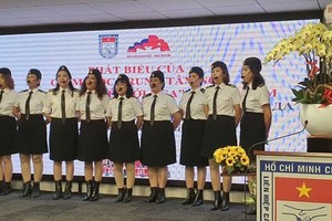 An art performance at the ceremony