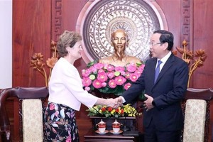 At the reception (Photo: VNA)