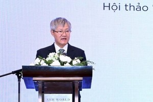 VCCI Vice President Vo Tan Thanh speaks at the workshop. (Photo: VNA)