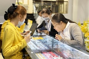 A PNJ store in HCMC. The company reported profit after tax of VND147 billion in October, up nearly 23 per cent over the same period last year.(Photo courtesy of PNJ)