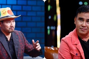 Meritorious Artist Xuan Bac (L) and actor Quyen Linh