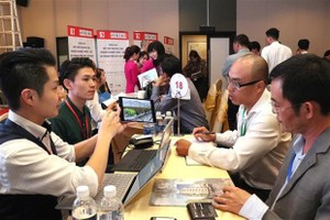 At a Vietnam-Japan business networking in Ho Chi Minh City (Photo: VNA)