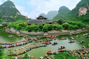 A scene of Trang An Tourism Complex in Ninh Binh province (Photo: VNA)