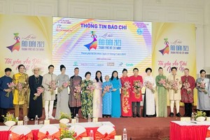 The HCMC Ao Dai Festival 2023 will be accompanied by many artists who have been chosen as the event’s ambassadors. (Photo: SGGP)